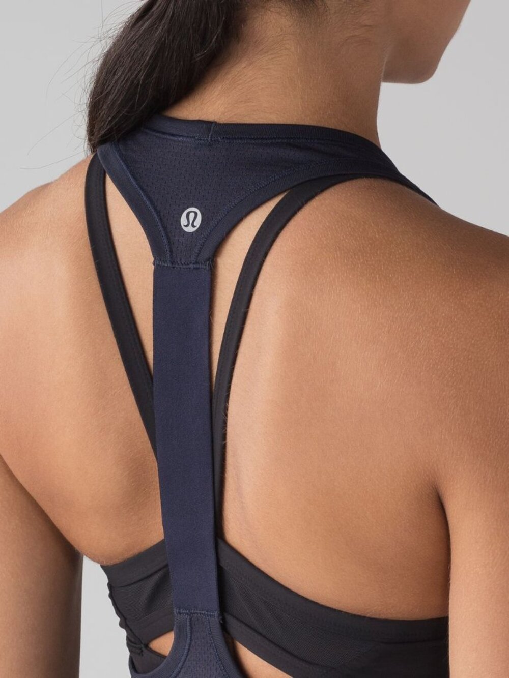 LULULEMON - Swiftly Tech Tank - Black Gray Stripe - Size 6 - EUC